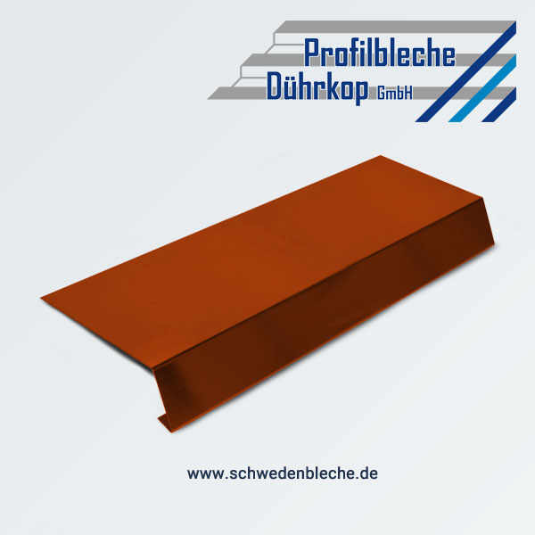 TRAUFBLECH 120/70 ZIEGELROT
