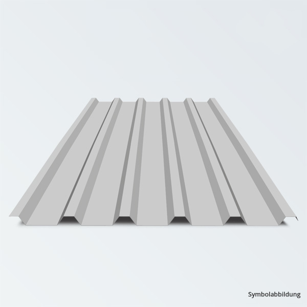 TRAPEZBLECH PROFIL 35.207 0,63MM GRAUALUMINIUM MIT VLIES 7,00M