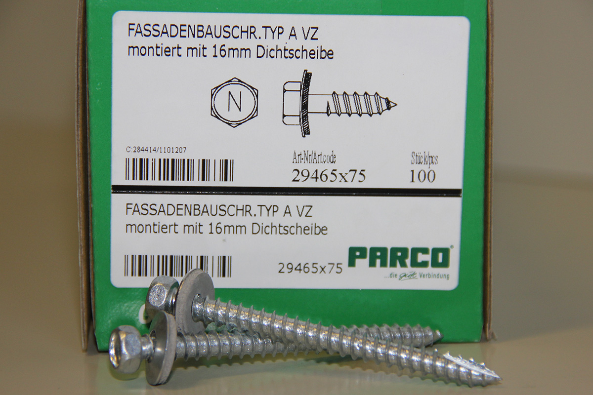 FASSADENSCHRAUBE VERZINKT 6,4 X 200MM