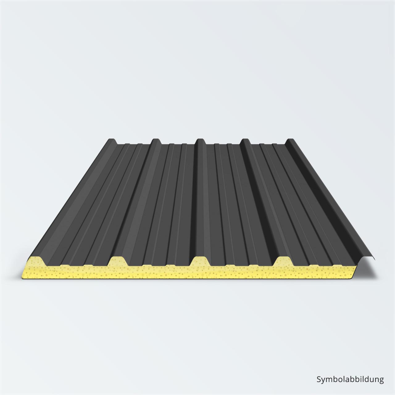SANDWICH DACHPANEELE PROFIL 33/250 ANTHRAZIT 7,10M